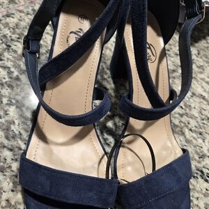 Elegant Navy Blue Women's Sandals